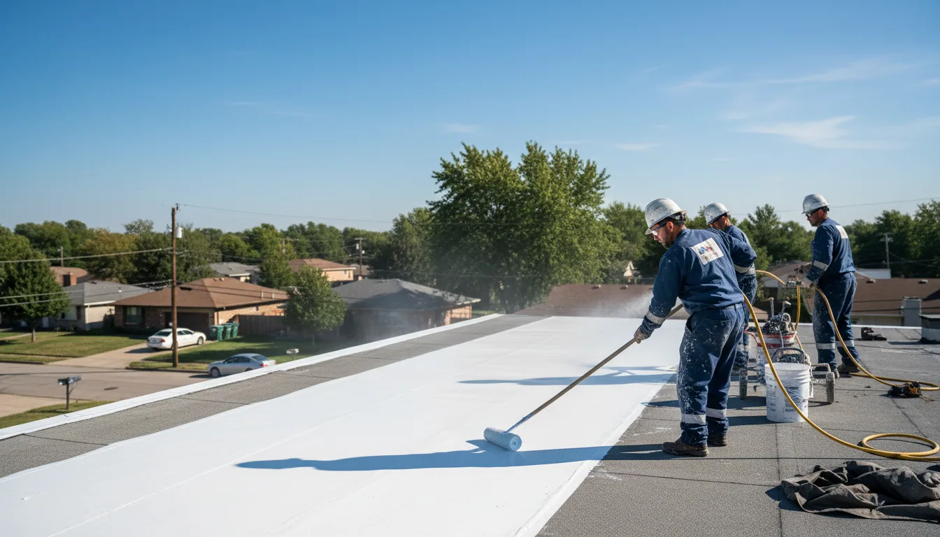 Commercial roof coating in Elgin, OK near me